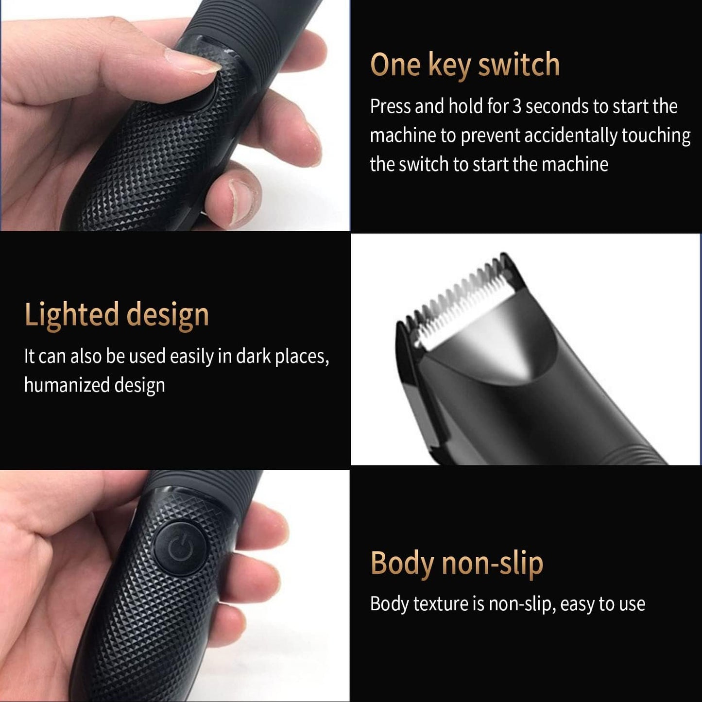 Body Trimmer for Men gift, Electric Groin Hair Trimmer, Pubic Hair Trimmer for Men, Waterproof Wet and Dry Clippers, Hygiene Razor with LED Display, Standing Recharge Dock and Replaceable Blade Heads