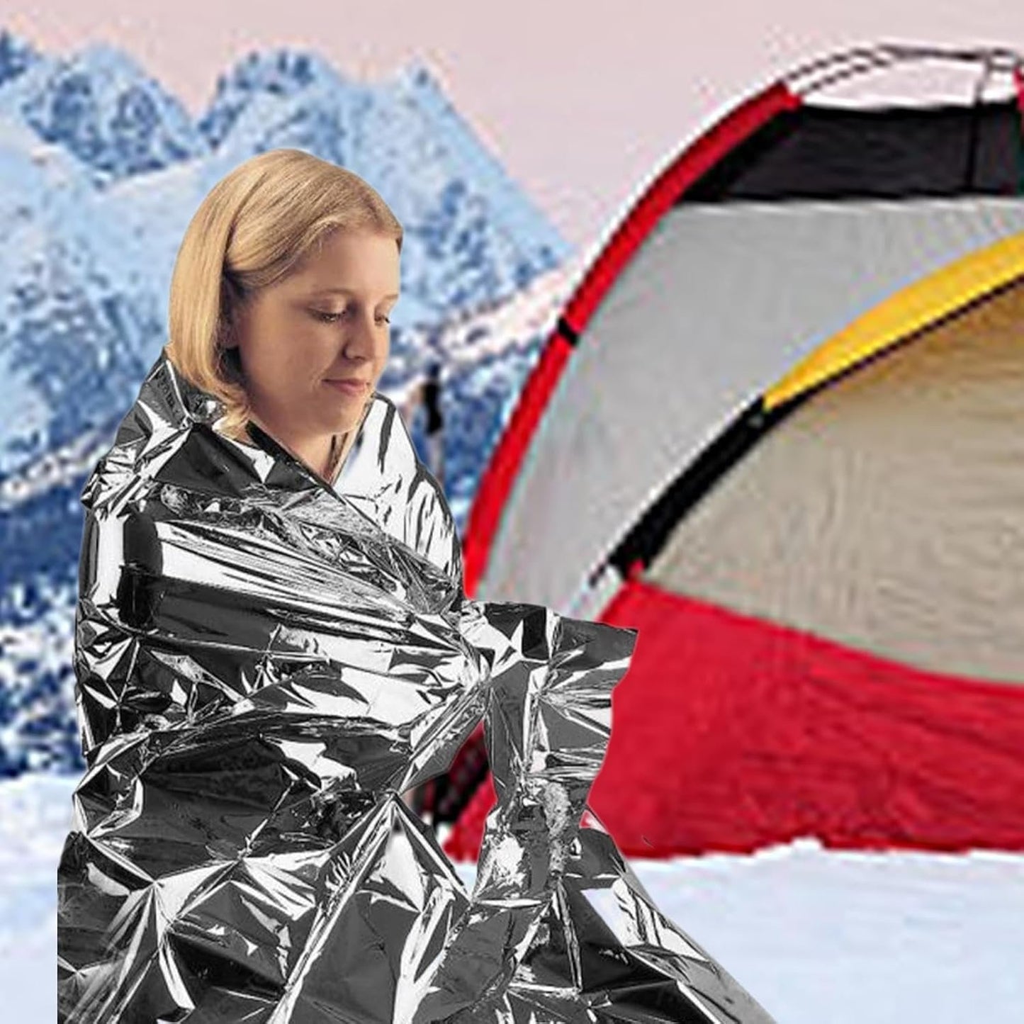 Space Blankets Survival - Thickened Blanket,Multifunctional Survival Blanket Survival Gear and Camping Supplies, Thermal Blankets Emergencies Supplies
