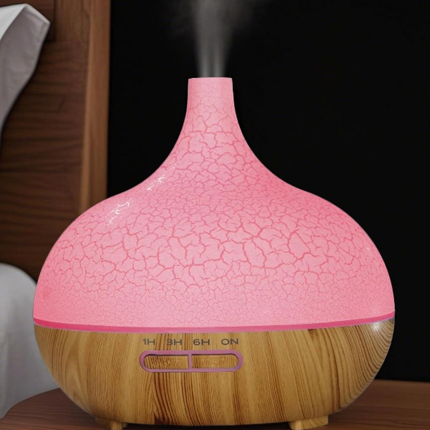 Scent Diffuser - Electric Diffuser with Remote Control 400ml,Household Air Freshener Automatic Aromatherapy Machine with 6 Color Lights for Desk Nursery Relaxation Hotel Apartment Travel Reading