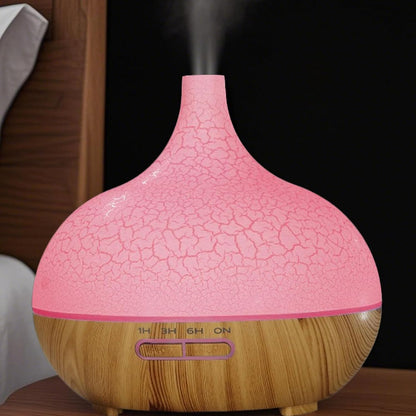 Scent Diffuser - Electric Diffuser with Remote Control 400ml,Household Air Freshener Automatic Aromatherapy Machine with 6 Color Lights for Desk Nursery Relaxation Hotel Apartment Travel Reading
