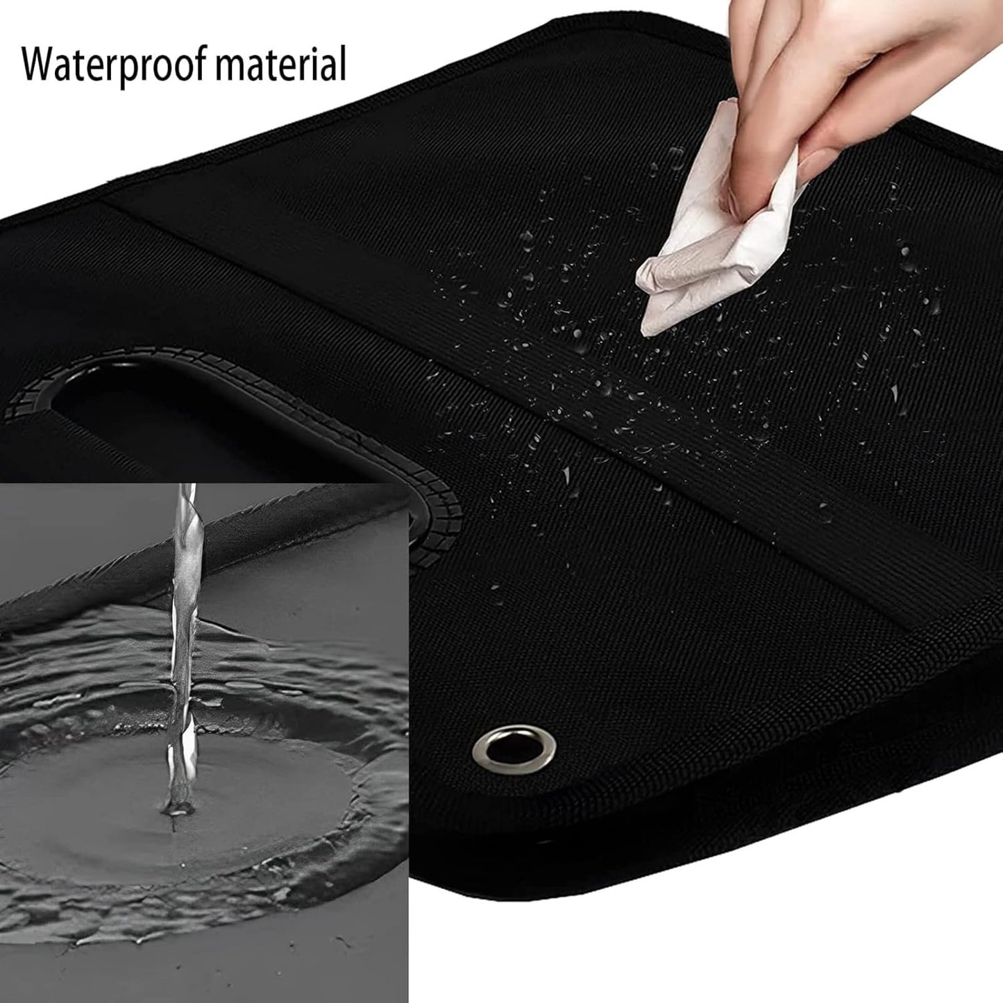 Trunk Organizer for Car,Foldable Multi Compartment Trunk Organizer for SUV,Large Capacity Waterproof Car Trunk Organizer with Adjustable Securing Straps,Car Storage Organizer for Any Car,Minivan,Truck