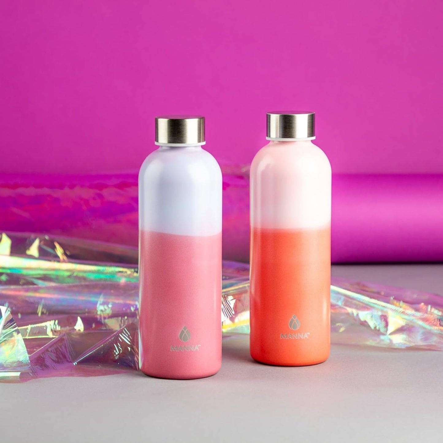 Manna Orbit Color Changing Bottle - 26 Oz - Neon Orange