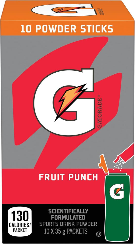 Gatorade Powder Fruit Punch 10 x 35g