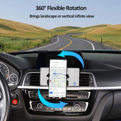 DIYUCAR Car Phone Holder for BMW 1 2 3 4 F20 F21 F22 F30 F31 F32 F33 F36 2013-2019 Black