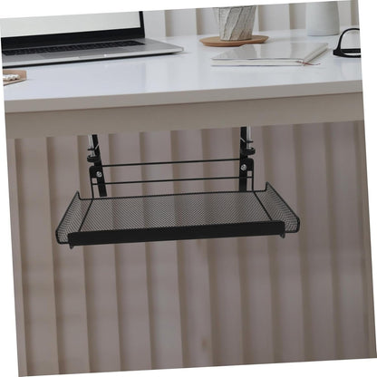 SHINEOFI Office Under Shelf Storage Basket Organizer Wire Under Desk Storage for Files and Stationery for Office and Home Workspace Organization