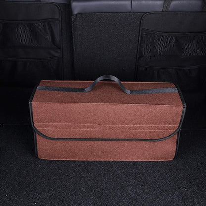 Car Soft Storage Box Trunk Bag Travel Storage Organizer Holder Car Accessories Deep Grey QINQUAN