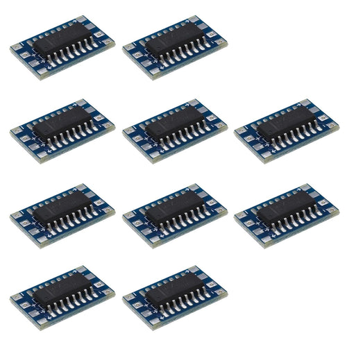 eMagTech 10pcs Mini RS232 MAX3232 to TTL Level Converter Serial Module Adapter for 3~5V MAX3232 Breakout Board Computer Cable Serial Adapters Electronic Components