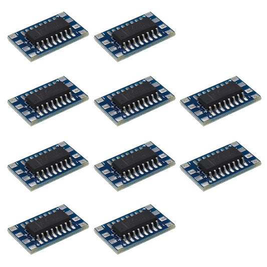eMagTech 10pcs Mini RS232 MAX3232 to TTL Level Converter Serial Module Adapter for 3~5V MAX3232 Breakout Board Computer Cable Serial Adapters Electronic Components