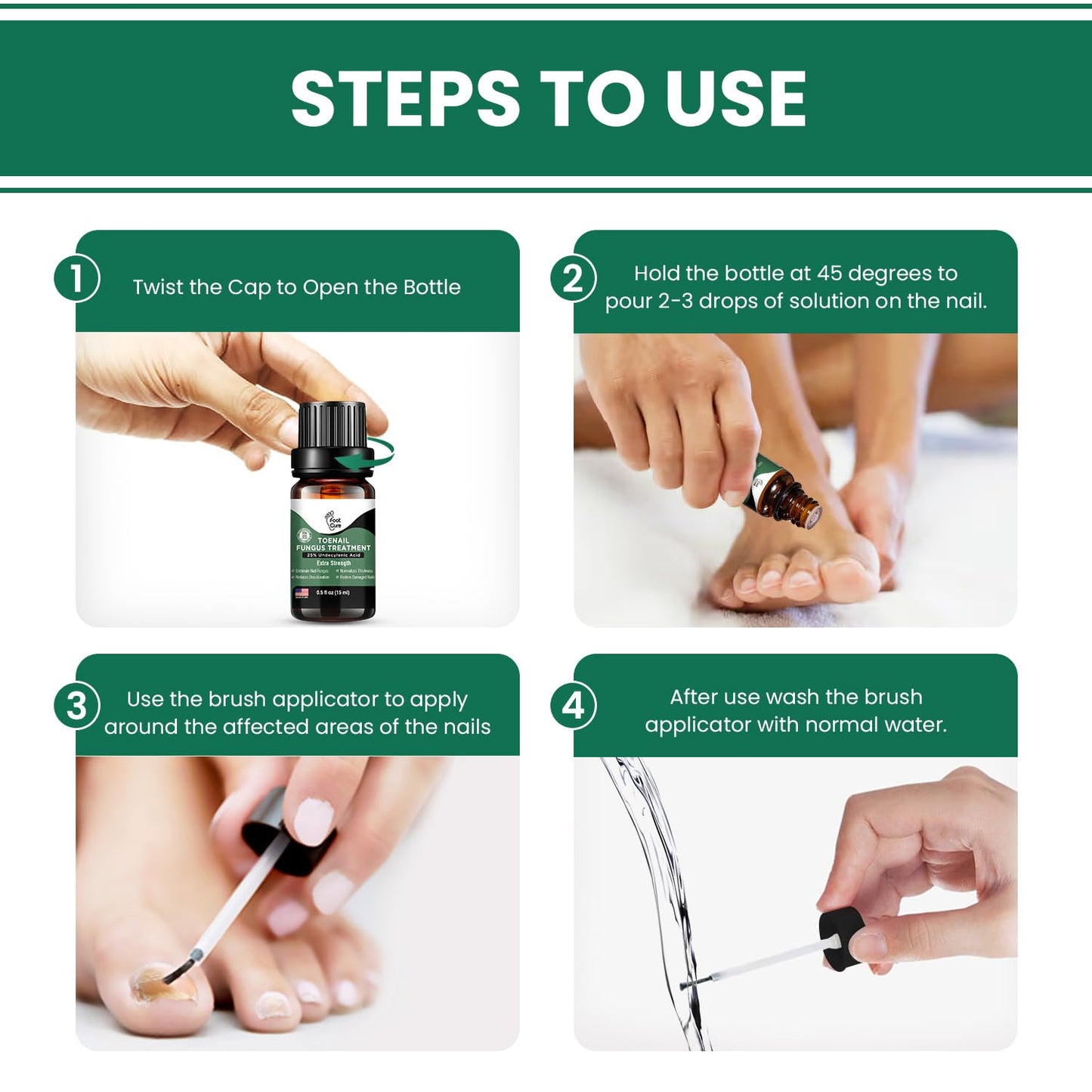 Toenail Fungus Treatment Extra Strength - Best nail fungus treatment for fingernails, nail repair, toenail softener, yellow toenail treatment, ingrown nails and foot fungus treatment extra strength