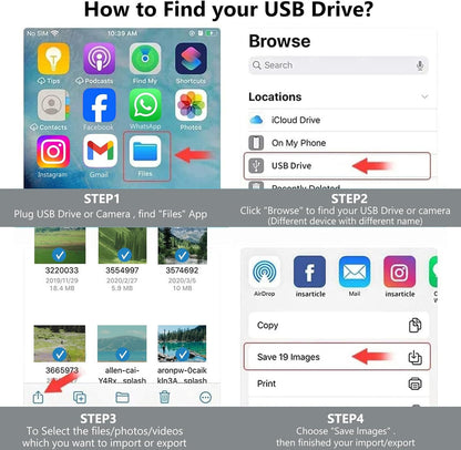 Lightning to USB Camera Adapter for iPhone with Charging Port USB 3.0 Female OTG Cable for iPhone to Connect USB Flash Drive U Disk Keyboard Mouse Hubs Midi