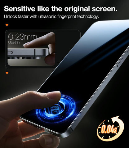 TORRAS 12FT Military-Grade Shatterproof for Samsung Galaxy S25 Screen Protector [9H+ Aerospace Tempered Glass＆ One-Pull Installation] Full Coverage Fit Bubble Free 6.2″ GlassGo X