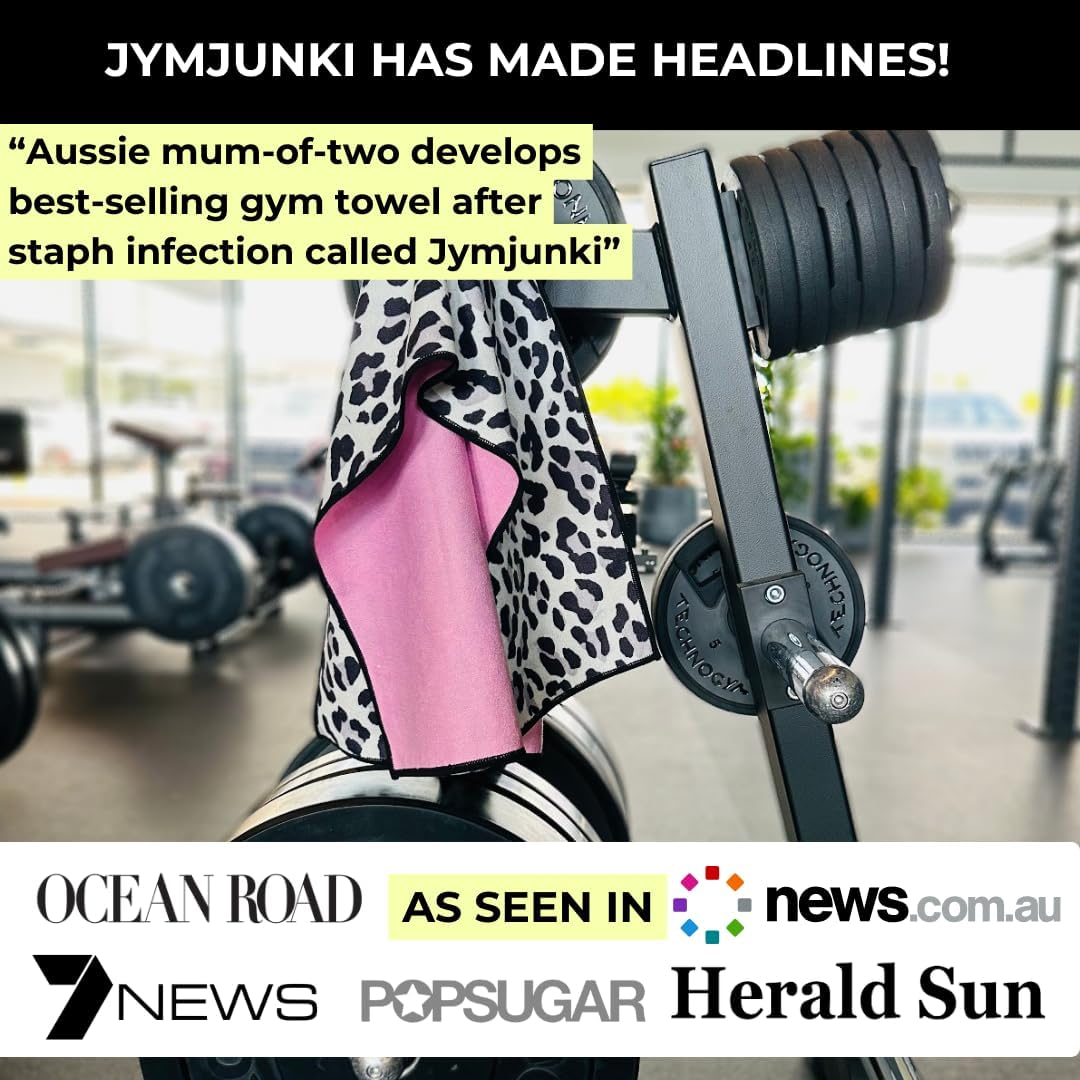 Jymjunki Gym Towel for Working Out (90 x 45 CM) - 100% Recycled Microfiber, Lightweight Soft & Highly Absorbent Sports, Yoga & Workout Towel, Sweat Towel for Gym - Great Gift Idea