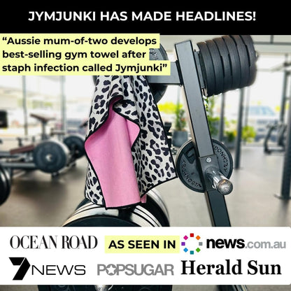 Jymjunki Gym Towel for Working Out (90 x 45 CM) - 100% Recycled Microfiber, Lightweight Soft & Highly Absorbent Sports, Yoga & Workout Towel, Sweat Towel for Gym - Great Gift Idea