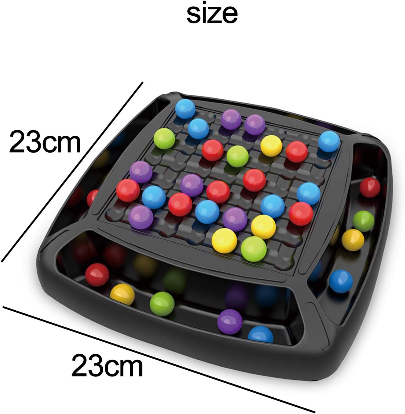 Clenp Elimination Board Game, Rainbow Ball Elimination Board Game Logical Thinking Educational Interactive Matching Play Toy for Kid Parent