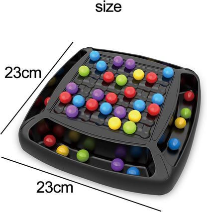 Clenp Elimination Board Game, Rainbow Ball Elimination Board Game Logical Thinking Educational Interactive Matching Play Toy for Kid Parent