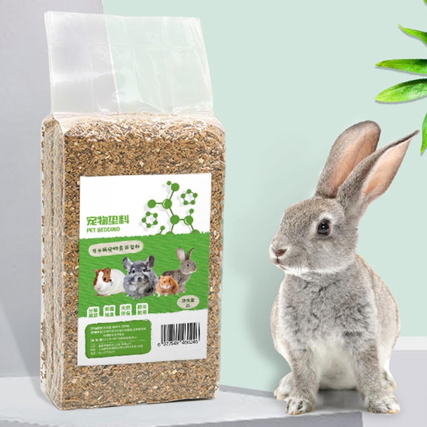 Hamster Sand, Natural Odor Control Gerbil Bedding, No Dust Terrarium Substrate, 5.91x9.84 Inches, Ideal for Small Pet Habitats and Clean Comfortable Living Spaces