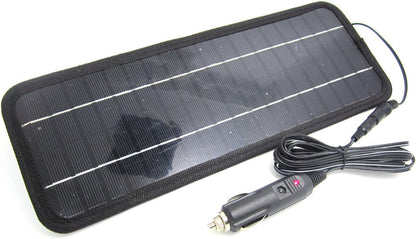 NUZAMAS Poartable 4.5W Solar Panel Charger Power Car Battery 12V Recharge Outdoor Camping Travel Power Source