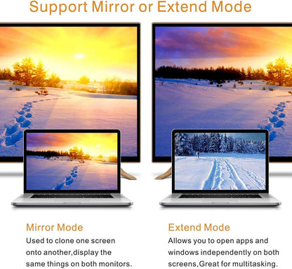 USB to HDMI Adapter,ABLEWE USB 3.0/2.0 to HDMI 1080P Video Graphics Cable Converter with Audio for PC Laptop Projector HDTV Compatible with Windows XP 7/8/8.1/10[Mac OS not Supported]