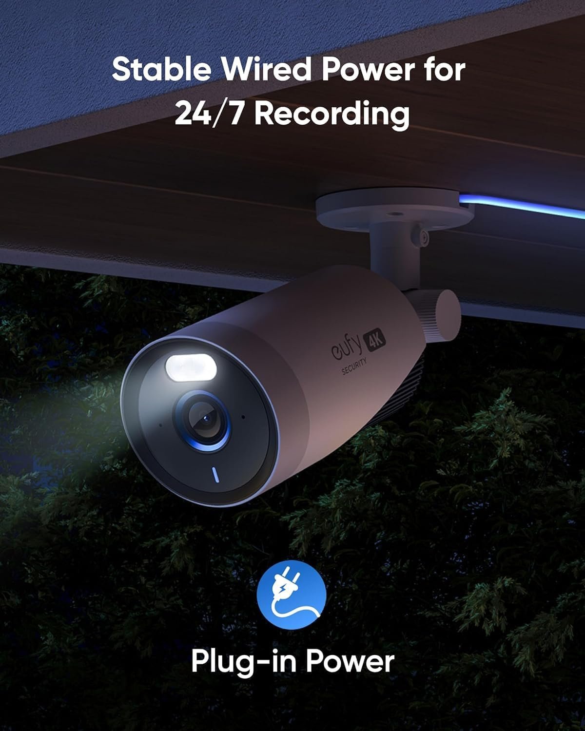 eufy Security eufyCam E330 (Professional) 4-Cam Kit, 4K Outdoor Security Camera System, 24/7 Recording, Plug-in, Wi-Fi NVR, 1TB Hard Drive Included, 10CH, Local Storage, No Monthly Fee