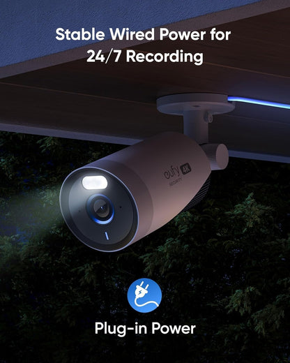 eufy Security eufyCam E330 (Professional) 4-Cam Kit, 4K Outdoor Security Camera System, 24/7 Recording, Plug-in, Wi-Fi NVR, 1TB Hard Drive Included, 10CH, Local Storage, No Monthly Fee