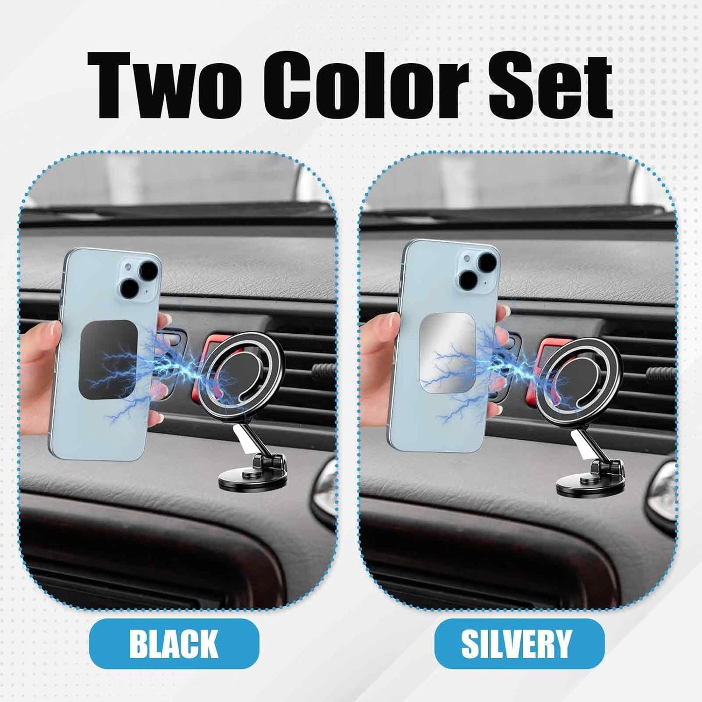 Bewudy 10 Pcs Adhesive Thin Metal Plates (Compatible with Magnetic Mounts), Magnet Phone Metal Plate for Magnetic Mount, Metal Plates for Phone Case, Metal Plate for Car Metal Plates for Phone