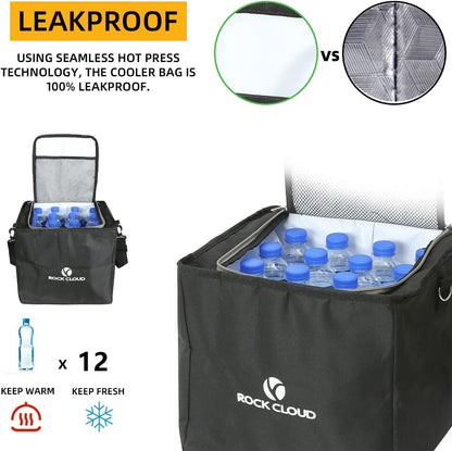 Rock Cloud Car Trunk Organizer (80L) Automotive boot bags Waterproof Foldable Cover Multi Compartment Expandableï¼ˆwith Insulated Leakproof Cooler Bag + 2mm PE Boardï¼‰