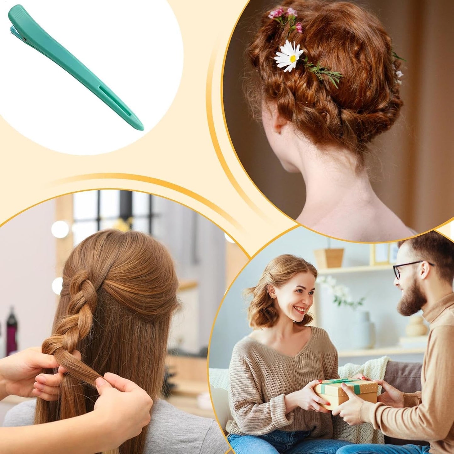 Hair Styling Clips, Non-Slip Hair Clips, Makeup Hair Clips, Clips For Thick Hair, Portable Hair Accessories, Thick Hair Clips, Styling Clips For Women, Hair Clips For Girls, Non-Slip Styling Clips