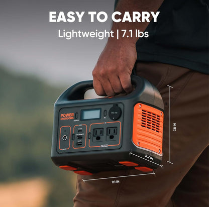 Jackery Portable Power Station Explorer 300, 293Wh Backup Lithium Battery, 110V/300W Pure Sine Wave AC Outlet, Solar Generator for Outdoors Camping Travel Hunting Blackout (Solar Panel Optional)