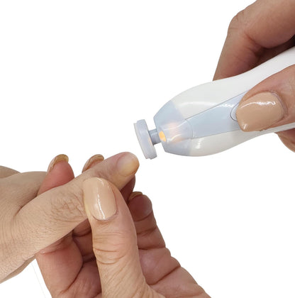 Dreambaby Baby & Me Nail Care Kit - 16 Piece Electric Nail Trimmer for Babies - Comes with 6 Shape & Trim Options and 8 Replacement Pads