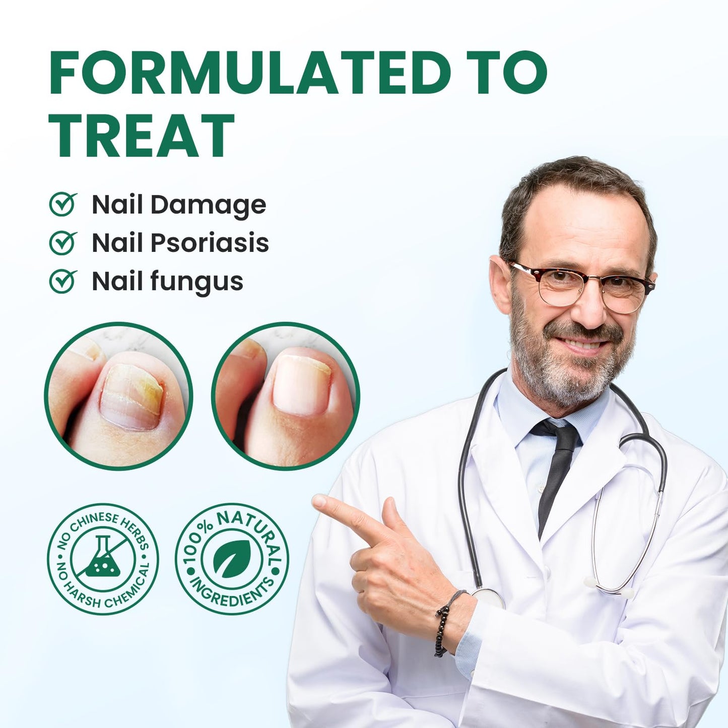 Toenail Fungus Treatment Extra Strength - Best nail fungus treatment for fingernails, nail repair, toenail softener, yellow toenail treatment, ingrown nails and foot fungus treatment extra strength