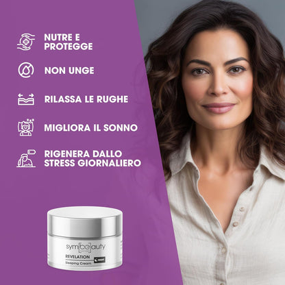 Revelation® Anti-Wrinkle Night Face Cream [Clinically Tested] Anti-Wrinkle Eye Cream with Ceramides, Peptides, Shea Butter, Tea Tree, Lavender - Wake Up Face Cream - 50
