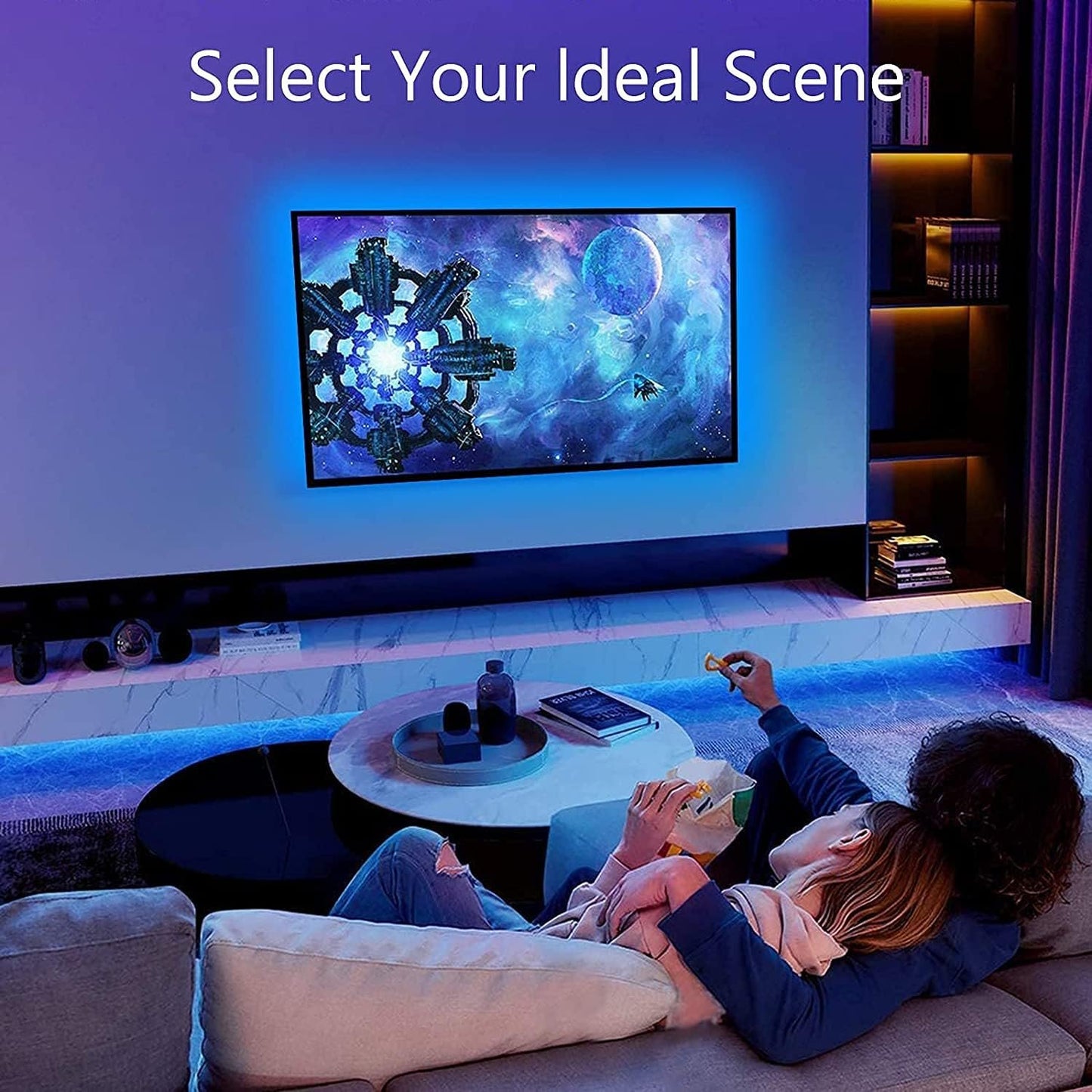 Bluetooth LED Strips Lights 2x5M,ALED Light 5050 SMD RGB 10M LED Strip Lights 12V Waterproof Light Band Controlled by Remote and Smartphone for Ceiling,Balcony,Garden,Party,TV Backboard,Home Decor