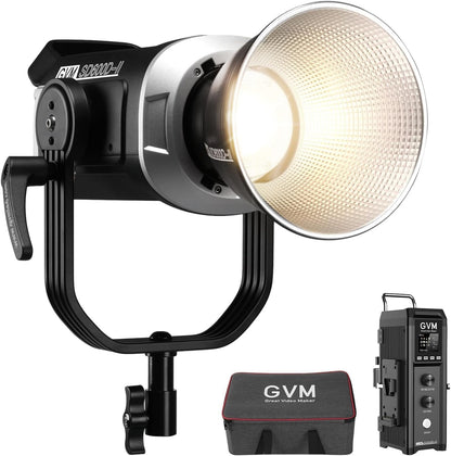 GVM Upgrade 600W Led Video Light, Bi-Color Led Studio Light Photography Lighting with APP/DMX Control, 2700K to 7500K 128000lux/1m Continuous Lighting for Studio, Video Shooting, Gaming, Broadcasting