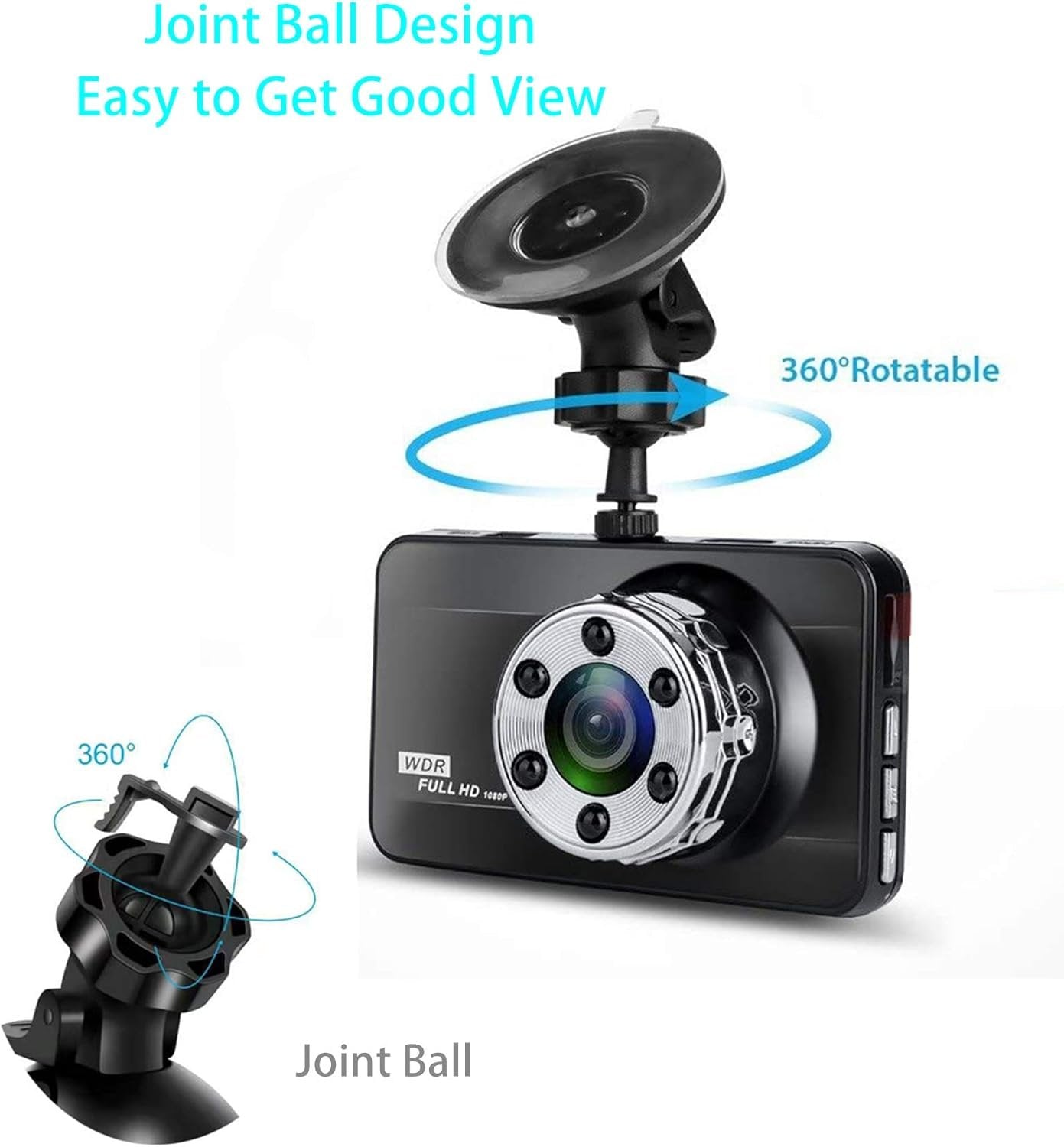 Dash Cam Mount Compatible with CHORTAU Apexcam Claoner Dash cam, Suction Mount Easy to Install and Use, Replacement Screen Mount Strong Suction Power Hight Durability and Removeable 2 Pcs