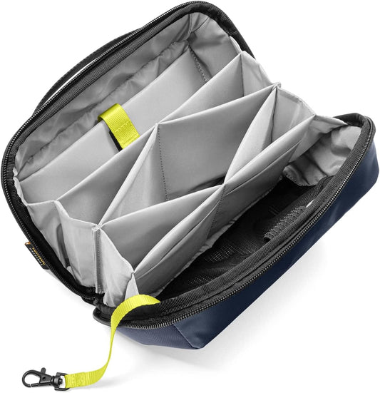 tomtoc Cable Case, Travel Bag Organizer for Electronic Technical Accessories Macbook Adapter Mouse, Cable, Hub, Power Bank, USB Flash Drive, Power Supply, Charger, Hard Drive