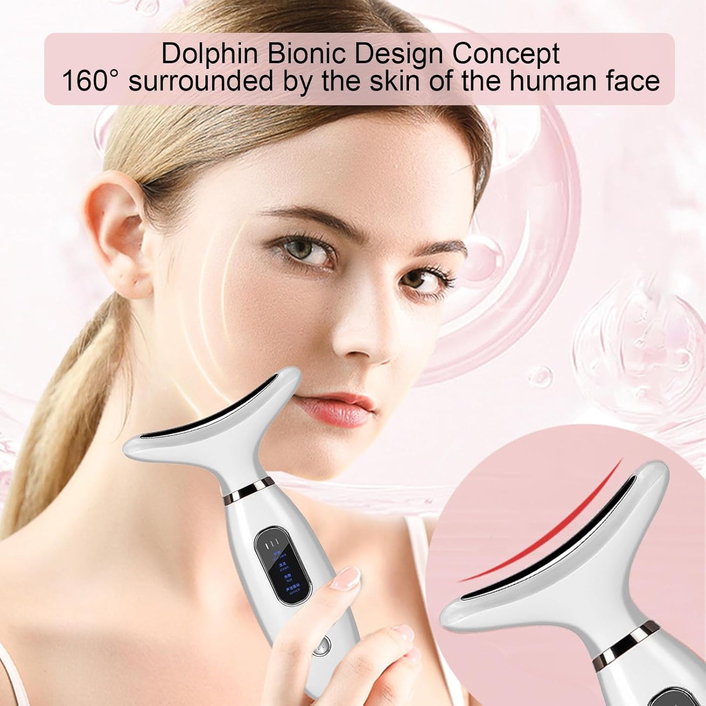 Face and Neck Massager, Neck Tightening Device, Electric Facial Massager, Neck Tightening Device, Face Neck Massager, Skin Care Tool for Women