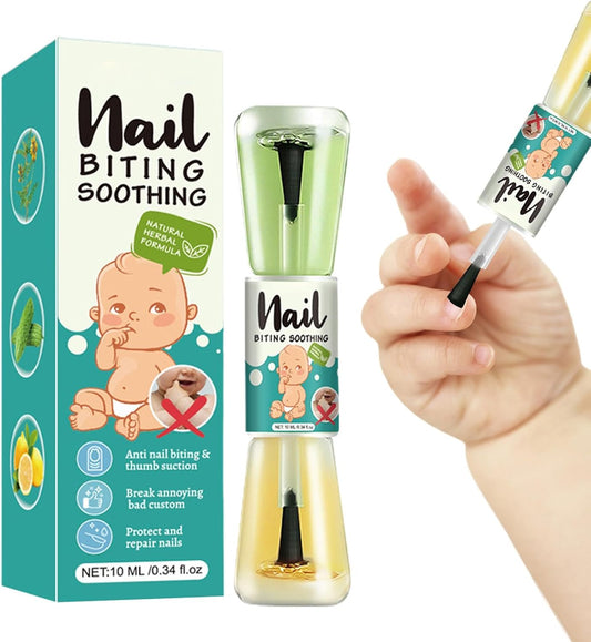 Bitter Nail Water | Liquid Bitter Tasting Nail Polish for Kids - Natural Plant Extracts Nail Care Tool for Newborns, Kids, Teens, and Adults