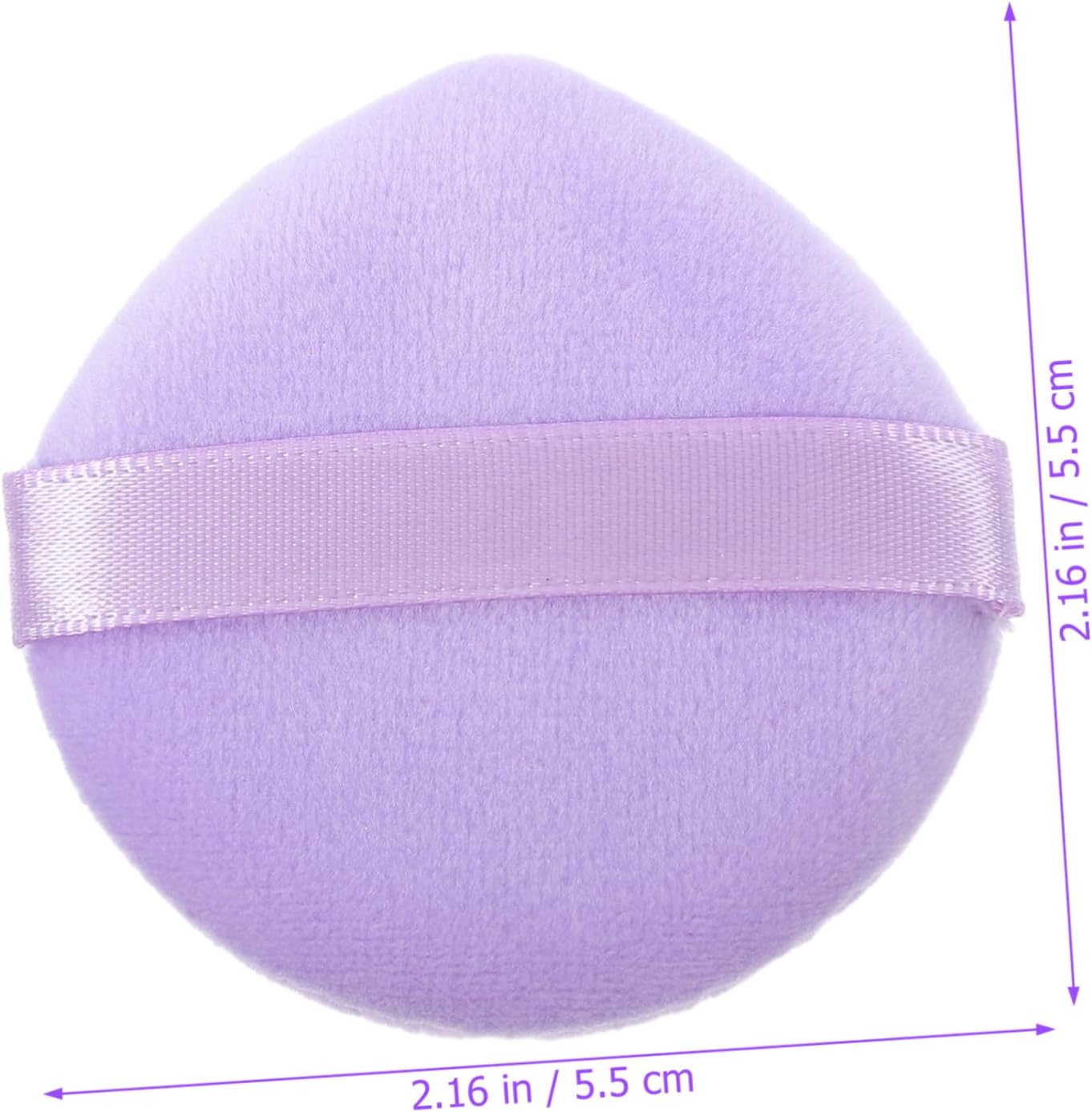 DEARMAMY 10Pezzi Portatili Morbidi Per Polvere Per Applicazione Makeup Accessori Cosmetici Microfibra
