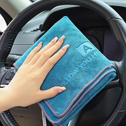 Microfiber Towel, Vehicle Cleaning Cloth, Soft Absorbent, Quick-Drying Multi-Functional Towel for Detailing, Housekeeping, Car Cleaner, and Drying, 13.78 x 29.53 Inches