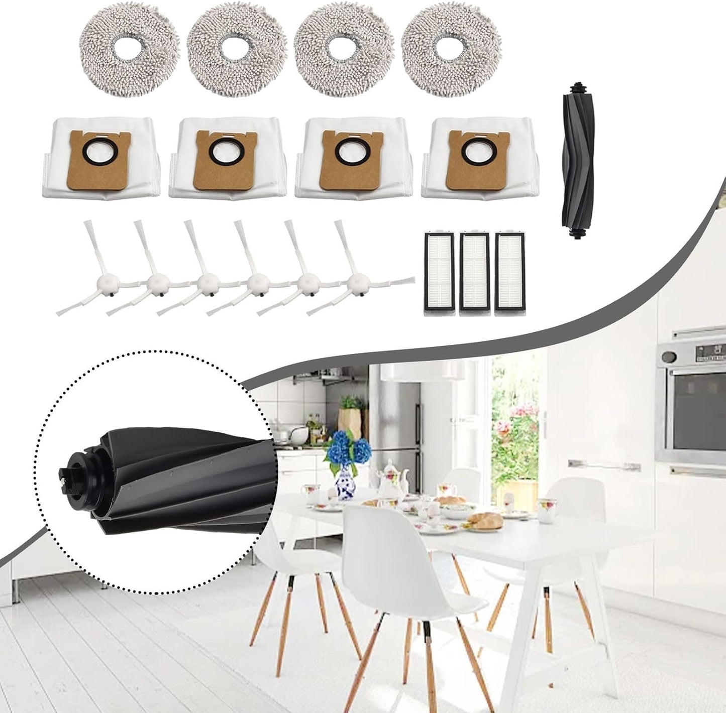 Robotic Aspirapolvere Filtro & Spazzola Pack per L20 Modello Essential Home Cleaning Supplies