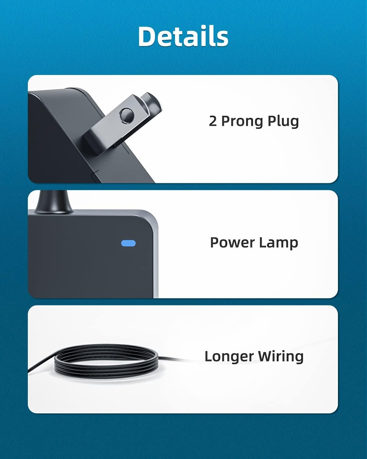 Laptop Charger for Asus, (UL Safety Certified), Vivobook Zenbook Chormebook and More Series, Power Lamp, Extended Cable, Round Connector, 65W, 45W, 33W