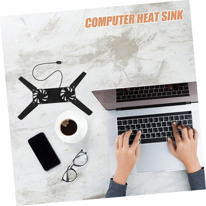 SEWACC Gaming Laptop Cooling Pad with USB Charging Height Laptop Holder Portable Desktop Stand for Efficient Heat Dissipation Skid Design for Stability Multi Functional Fan Control