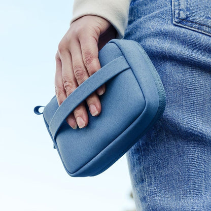 UT Wire Folio Mini Tech Gear Pouch with Label Identification for Travel, Gym, Work Organizer for Cables Chargers, Electronic Accessories, Black