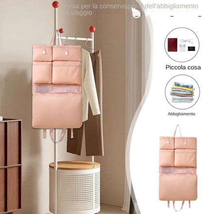 Ungtyb Travel Clothing Storage Bag, Luggage Organiser Bags, Lightweight Travel Bag, Wall Mount Organiser with Lightweight and Portable Design for Lightweight Packing and Home Organization