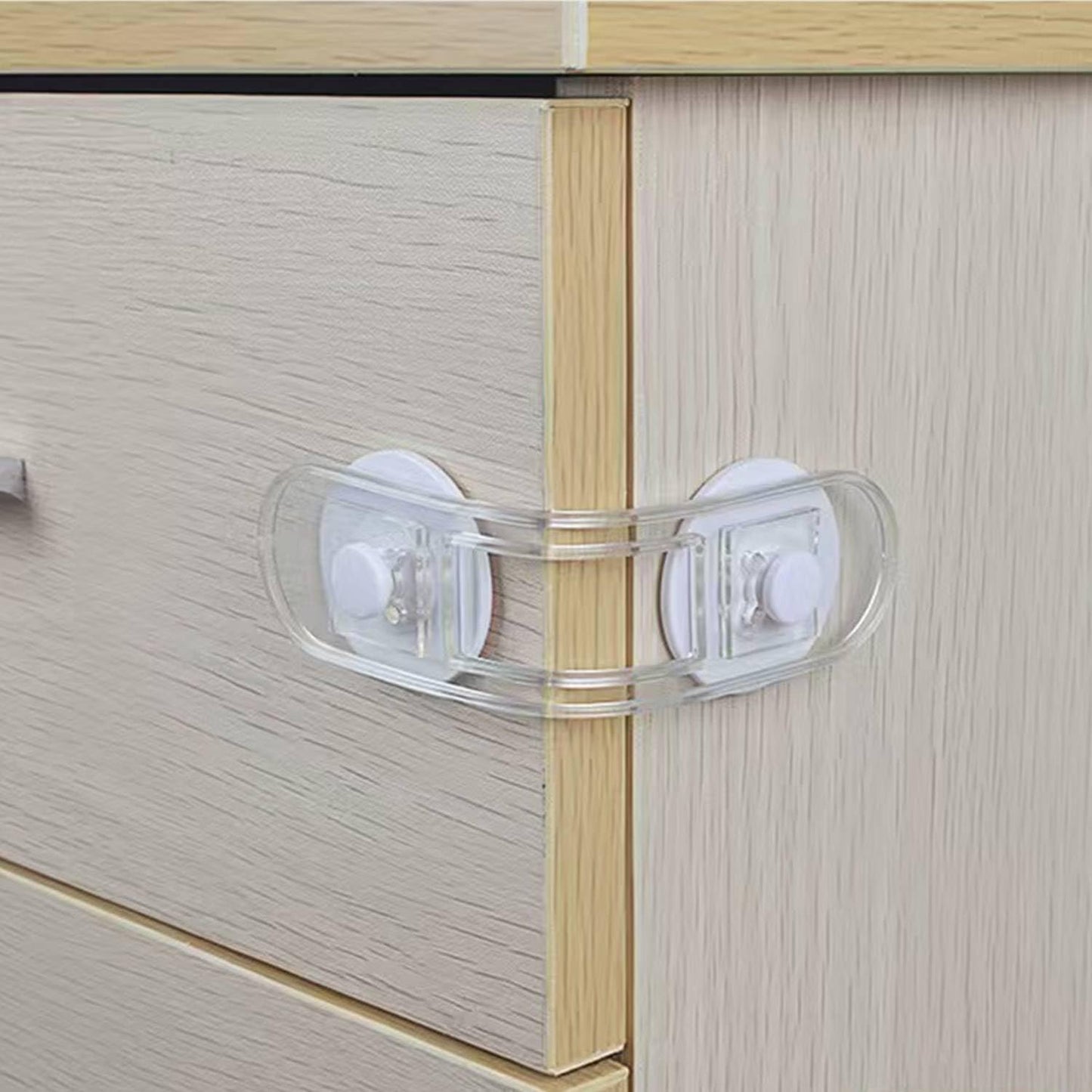 Child Safety Cabinet Locks - (10 Pack 11cm) Baby Proofing Latches to Drawer Door Fridge Oven Toilet Seat Kitchen Cupboard Appliance Trash Can with 3M Adhesive - Adjustable Strap No Drill No Tool