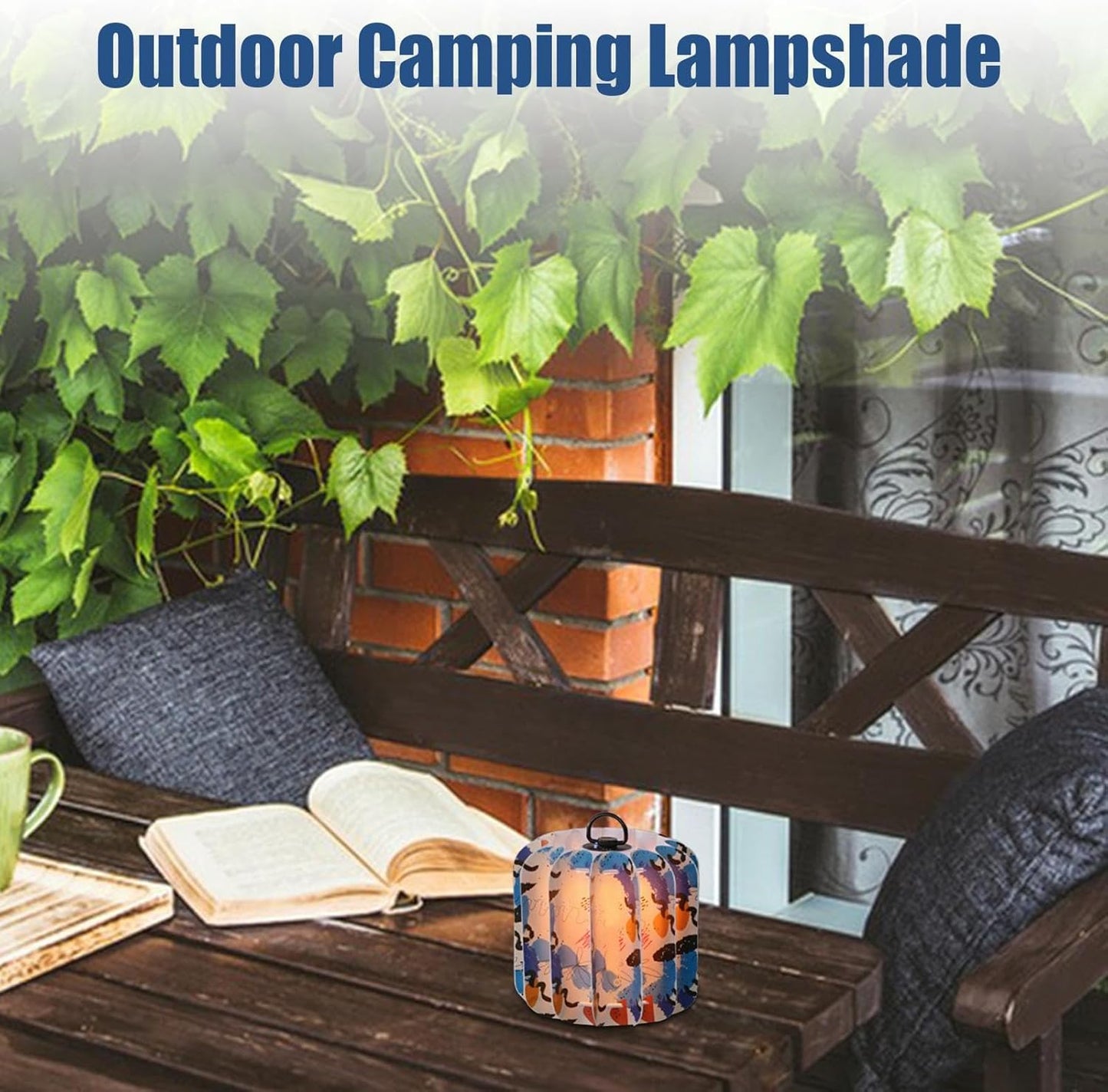 Jigsaw Puzzle Lampshade, Ceiling Lamp Shade, 4.72x4.53 Inches Pendant Fixture Decor, Waterproof Light Replacement Parts for Balconies Camping Picnics Outdoor Lighting Use