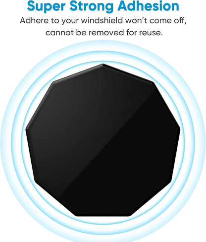 4 Pack Adhesive Replacement Magnet Piece for Garmin Low-Profile Magnetic Mount,Only Windshield Sticky Piece No Mount,for Garmin Dash Cam Mount 45/46/47/55/56/57/65W/66W/67W/Tandem/Speak Plus