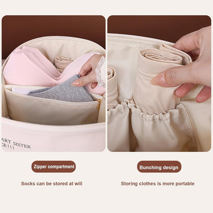 Underwear Organizer Bag, Portable Packing Cube, Multifunctional Clothes Storage Case for Bras, Underwear, Socks, Travel and Home Organization, Luggage, 5.12 x 9.84 x 5.12 in