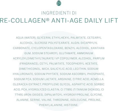 Re-Collagen Anti-Age Daily Lift Face Cream - ABC COMPLEX with Hyaluronic Acid - Anti Aging, Collagen - 50ml