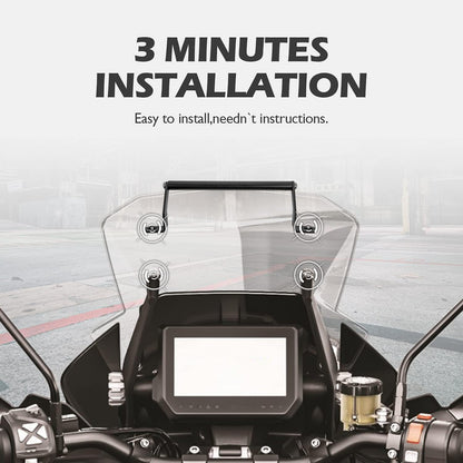 Lorababer Motorcycle GPS/Smart Phone Navigation Support Adapter Mounting Bracket Steel Front Bar Center Kickstand Replacement for 1290 Super ADV. S/R 2018-2023 (20MM)